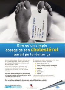 Publicité Pfitzer contre le cholestérol