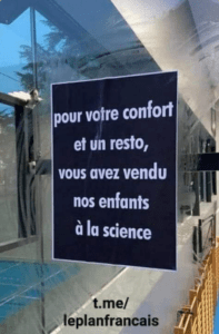 Pour votre confort et un resto, vous avez vendus vos enfants à la science